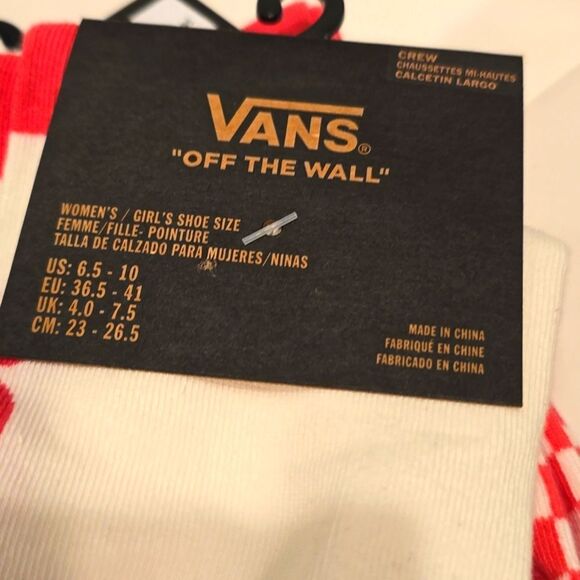 Vans Off The Wall Checkered Logo Crew Sock - Picture 3 of 3
